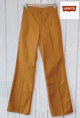 日本製　ヴィンテージ　リーバイス　フレアパンツ　y2k　からし色　W28