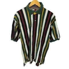 トミーヒルフィガー TOMMY HILFIGER エンブレム刺繍ロゴ ポロシャツ メンズ  L