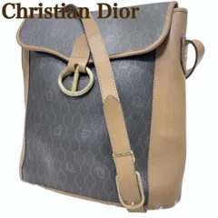 クリスチャンディオール ブラックハニカム ショルダーバッグ ゴールド金具