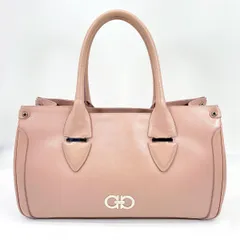 Ferragamo フェラガモ ハンドバッグ トートバッグ ガンチーニ ピンク レザー 管理番号：5632