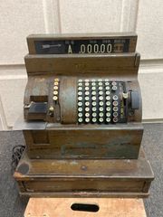 てぃなとりすです。レジスター　アンティーク　レトロレジスター　金銭登録機 ♪ レジスター レトロ アンティーク 金銭登録機 金庫 送料込み