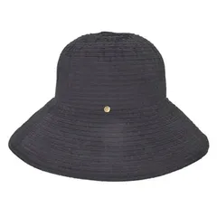 つば広 帽子 ハット 麦わら帽子 レディース 夏 春 秋 おしゃれ 50代 40代 uvカット 折りたたみ 日焼け防止 紫外線カット 黒 ブラック