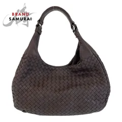 美品　ボッテガヴェネタ　イントレチャート　ホーボー　ブラウン BOTTEGA VENETA/ボッテガ・ヴェネタ】イントレチャート ホーボー