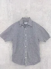 ◇ BEAUTY&YOUTH UNITED ARROWS ユナイテッドアローズ チェック 半袖 シャツ XS ブラック ホワイト #  【1002800173297】