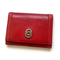 BVLGARI レッドレザー 名刺入れ - メルカリ