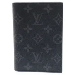 LOUIS VUITTON (ルイヴィトン) モノグラムエクリプス クーヴェルテュールパスポールNM パスケース ブラック PVC パスポートケース M64501