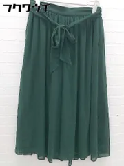 ◇ ◎ NATURAL BEAUTY BASIC ナチュラル ビューティー ベーシック ガウチョパンツ サイズM グリーン系 レディース 【中古】 【1102030042322】