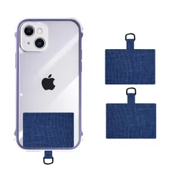 新品　パッチ コンタグ・パッド ス 【2枚入り】ストラップホルダー ネックストラップ スマホ ストスマホ ストラップ 外付けストラップホール 首掛けストラップ用タグパッチ 肩掛け、斜めかけストラップに対応 [Tzciz] スマホケースに挟む 落下防止 紛失防止