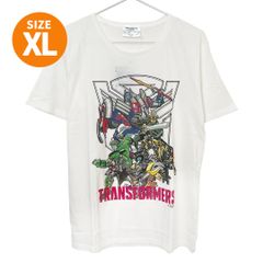 【新品】トランスフォーマー ロストエイジ 半袖 Tシャツ 薄手 チーム オートボット ムービー メンズ 白 ホワイト / XL