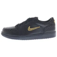 NIKE (ナイキ) WMNS AIR JORDAN 1 LOW MM ウィメンズエアジョーダンワンローカットスニーカー ブラック ゴールド US8.5/26.5cm FN5032-007