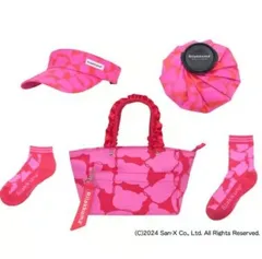 【超お得SALE☆リラックマ5点セット☆新品下げ札付き☆送料込み】 ゴルフ小物5点セット ピンク  rilakkuma