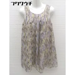 ◇ ◎ continuer de NICE CLAUP 総柄 ノースリーブ ミニ ワンピース マルチ レディース 【中古】 【1002802566196】