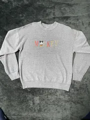 アメリカ製　ディズニー DISNEY ヴィンテージ Lサイズ　トレーナー　ミッキー　刺繍　90s