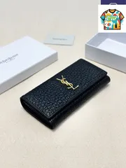 【今日特価】Yves Saint Laurent イヴ・サンローラン クラシックウォレットシリーズ 輸入小牛皮エンボス加工で質感に優れる-WTO輸入2
