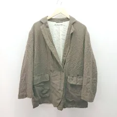 ◇ niko and... カジュアル テーラード 秋向け 羽織もの 裏地有り 長袖 ジャケット 表記なし ブラウン レディース E  【1309040073173】