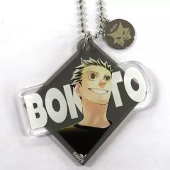 ハイキュー 木兎光太郎 缶バッジ ネームブロックキーホルダー 2点