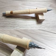 木軸シャープペンシル　PG-ラバーウッド T-1　限定販売　製図用　シャーペン　木製　オリジナル　PG-METAL350　カスタムシャーペン　木軸シャーペン　限定　限定品　木軸　木軸ペン