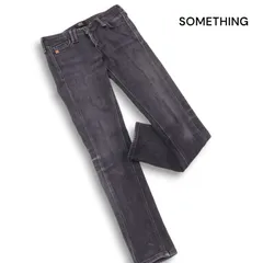 SOMETHING サムシング SW266 秋冬 ボディーファイア ストレッチ 裏起毛 デニム スキニー パンツ ジーンズ Sz.28 レディース