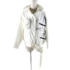 【ドンドン見直し】美品★PRADA プラダ 21SS 291943 Re-Nylon トライアングルポーチ・フード付 ナイロンブルゾン オフホワイト 36 ハンガー付き イタリア製 正規品 レディース