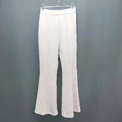 ◇ MURUA フロントファスナー スウェード生地 シンプル フレアパンツ 表記なし ベージュ レディース E  【1310130021578】