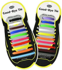 geneX 靴ひも 結ばない 靴紐 ゴム 伸縮 ほどけない 簡単取り付け 靴紐が解けてイライラを解消 脱ぎ履きが楽々 子供から高齢者までも対応( レインボー)