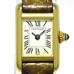Cartier(カルティエ) 腕時計 ミニタンク W1501856 レディース K18YG/アリゲーターベルト アイボリー