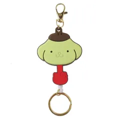 【メール便】ポムポムプリン キーリング ラバーキーリール サンリオキャラクターズチョコレート サンリオ バンダイ 鍵ホルダー キャラクター グッズ 