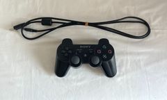 【中古】PlayStaion3　ワイヤレスコントローラー （SONY・DUALSHOCK 3）＋USBコード（1個）