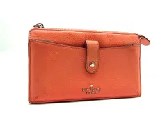 kate spade ケイトスペード WLRU5470 レザー ポーチ マルチケース 小物入れ レディース オレンジ系 DJ5144