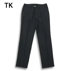 TK タケオキクチ 春夏★ スラックス テーパード パンツ Sz.2 メンズ 紺のサムネイル