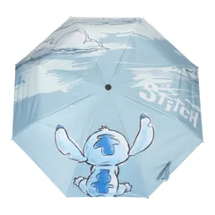 【公式・送料無料・新品】ディズニー スティッチ 晴雨兼用折りたたみ傘☔🌞UPF50+のサムネイル