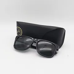 ケース付き 良品 レイバン RB4165F 601/71 55ロ17 140 3N ジャスティン ブラック ウェリントン型 サングラス メンズ 2000000 NSK OMI