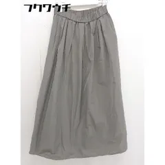 ◇ Simplicite シンプリシテェ ウエストゴム ロング プリーツ スカート グレージュ レディース  【1109290012713】