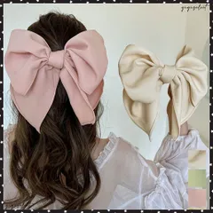  ビッグリボン バレッタ ヘアクリップ上品 おしゃれ ヘアアクセサリー レディース プチプラ まとめ髪 大人かわいい ヘアアレンジ 大きめ 髪飾り リボンクリップ ヘアアクセ 韓国風 リボンバレッタ簡単 蝶結び クリップ