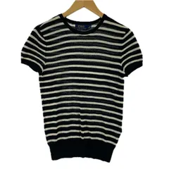 POLO RALPH LAUREN ポロ・ラルフローレン ボーダー ニットカットソー sizeM/ブラック×オフホワイト