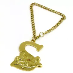 【中古】キーホルダー ミッキーマウス(イニシャル S) バッグチャーム 「ディズニー」