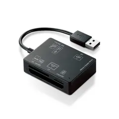 【 新品 未開封 】 エレコム ５６＋２メディア対応メモリリーダライタ MR-A012BK 未使用 送料無料のサムネイル