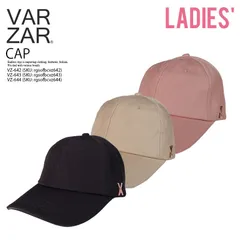 VARZAR バザール Rose gold stud over fit ball cap (ローズ ゴールド スタッド ロゴ オーバー フィット ボール キャップ) スタッズ 帽子 ブラック(VZ-642) ベージュ(VZ-643) ピンク(VZ-644)