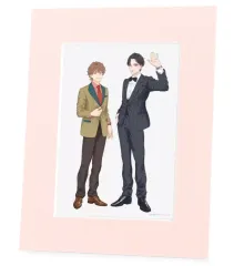 【中古】紙製ボード・プレート 白石慧＆陣ノ内大河 芹澤知先生 描き下ろし キャラファインマット カンヌ衣装ver. 「ホワイトライアー」のサムネイル