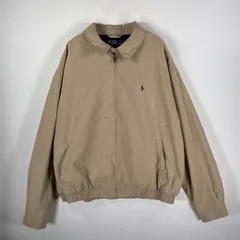 古着 90's/90年代 ポロバイラルフローレン Polo by Ralph Lauren スウィングトップジャケット 裏地チェック XXL  ベージュ メンズ
