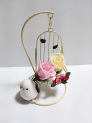 母の日　シマエナガ椅子