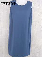 ◇ allureville アルアバイル ノースリーブ 膝丈 ワンピース サイズ2 ネイビー レディース 【中古】 【1002801090012】のサムネイル