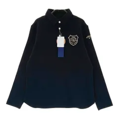 サイズ：LL CALLAWAY キャロウェイ 2023年モデル 長袖ポロシャツ 刺繍  ブラック系 [240101496514] ゴルフウェア レディース ストスト