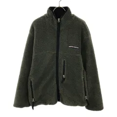 POLO JEANS ポロジーンズ ロゴワッペン ボアジャケット S カーキ 裏メッシュ メンズ 古着