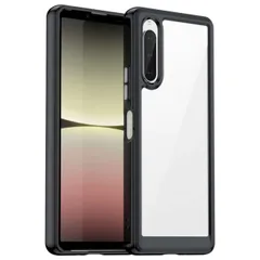 Xperia 10 V ケース SO-52D SOG11 エクスペリア10 マーク5  耐衝撃 ハイブリット ソフト ケース 【Color】 ブラックのサムネイル