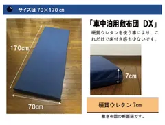 硬質ウレタン使用 車中泊用敷布団 トラック用敷き布団 ごろ寝マット 60×170cmが正しいサイズですのサムネイル