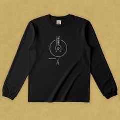 グラフィックロングTシャツ　Play it Loud White -Long-
