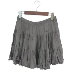 未使用品 BURBERRY BLUE LABEL バーバリーブルーレーベル ティアードミニ スカート サイズ:38  ブラウン  レディース 　240001141454