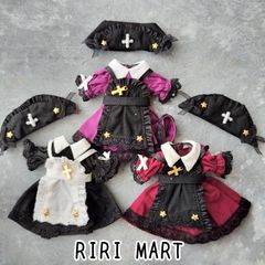 オビツ11　ヘッドアクセ+ワンピース+エプロン　ねんどろいどどーる