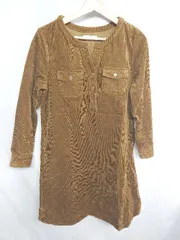 ◇ Sonny Label サニーレーベル URBAN RESEARCH 長袖 膝丈 ワンピース サイズF ブラウン系 レディース E  【1407020009768】